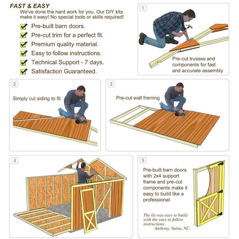 Wood Storage Sheds Richmond 16 x 32 Barn Style Shed Kit Gorgeous