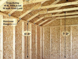 Best Barns New Castle 12 x 16 Wood Storage Shed Kit - Sojag Gazebos