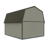 Wood Storage Sheds Roanoke 16 x 28 Barn Style Shed Kit