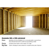 Wood Storage Sheds Roanoke 16 x 32 Barn Style Shed Kit