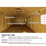 Best Barns Easton 12 x 16 Wood Storage Shed Kit