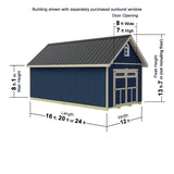 Best Barns Geneva 12 x 16 Wood Garage Kit with Loft