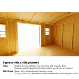 Best Barns Cypress 10 x 16 Wood Storage Shed Pre-cut Kit