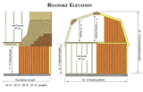 Wood Storage Sheds Roanoke 16 x 20 Barn Style Shed Kit - Sojag Gazebos