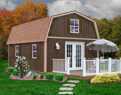 10 x 20 Signature Porch Lofted Shed