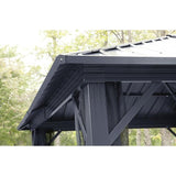 Sojag Genova 10' x 14' Gazebo Hard Top with Mosquito Netting - Sojag Gazebos