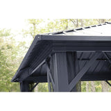 Sojag Genova 10' x 12' Gazebo Hard Top with Mosquito Netting - Sojag Gazebos