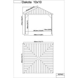Sojag Dakota Hard-Top Gazebo with Mosquito Netting - Sojag Gazebos